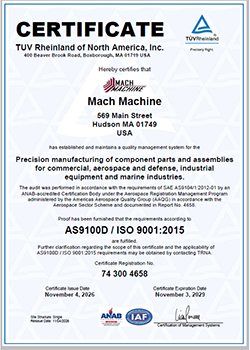 AS9100D / ISO 9001:2015